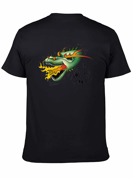 Dragon Fire T-Shirt - Mens Black Tee