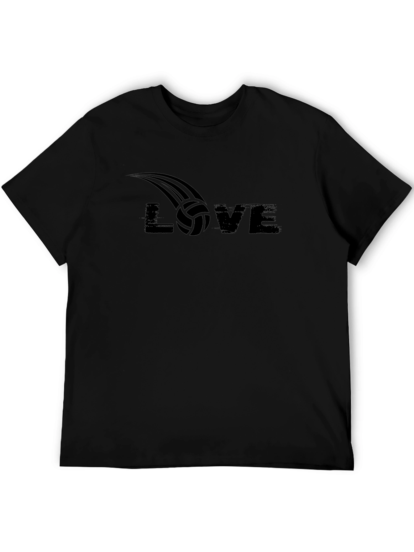 Volleyball Love Graphic Tee - Black T-Shirt