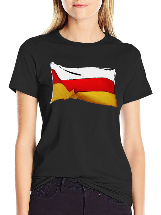 South Ossetia Flag T-Shirt - Black