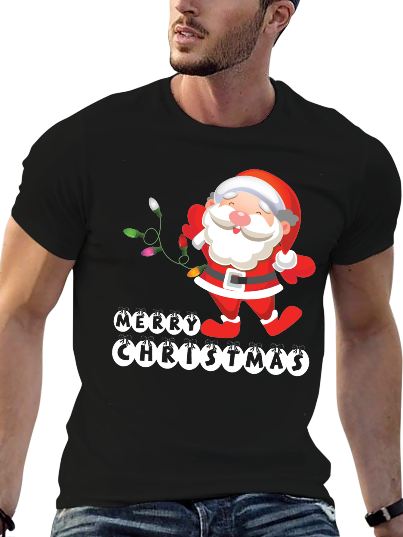 Merry Christmas Santa Graphic Tee