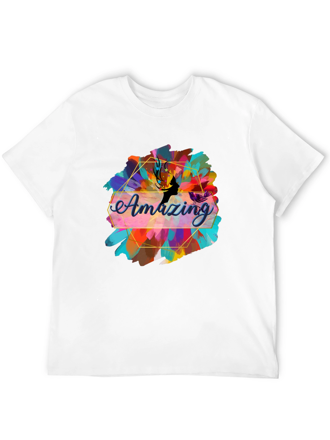 Amazing Graphic Tee - Stylish Mens Black T-Shirt