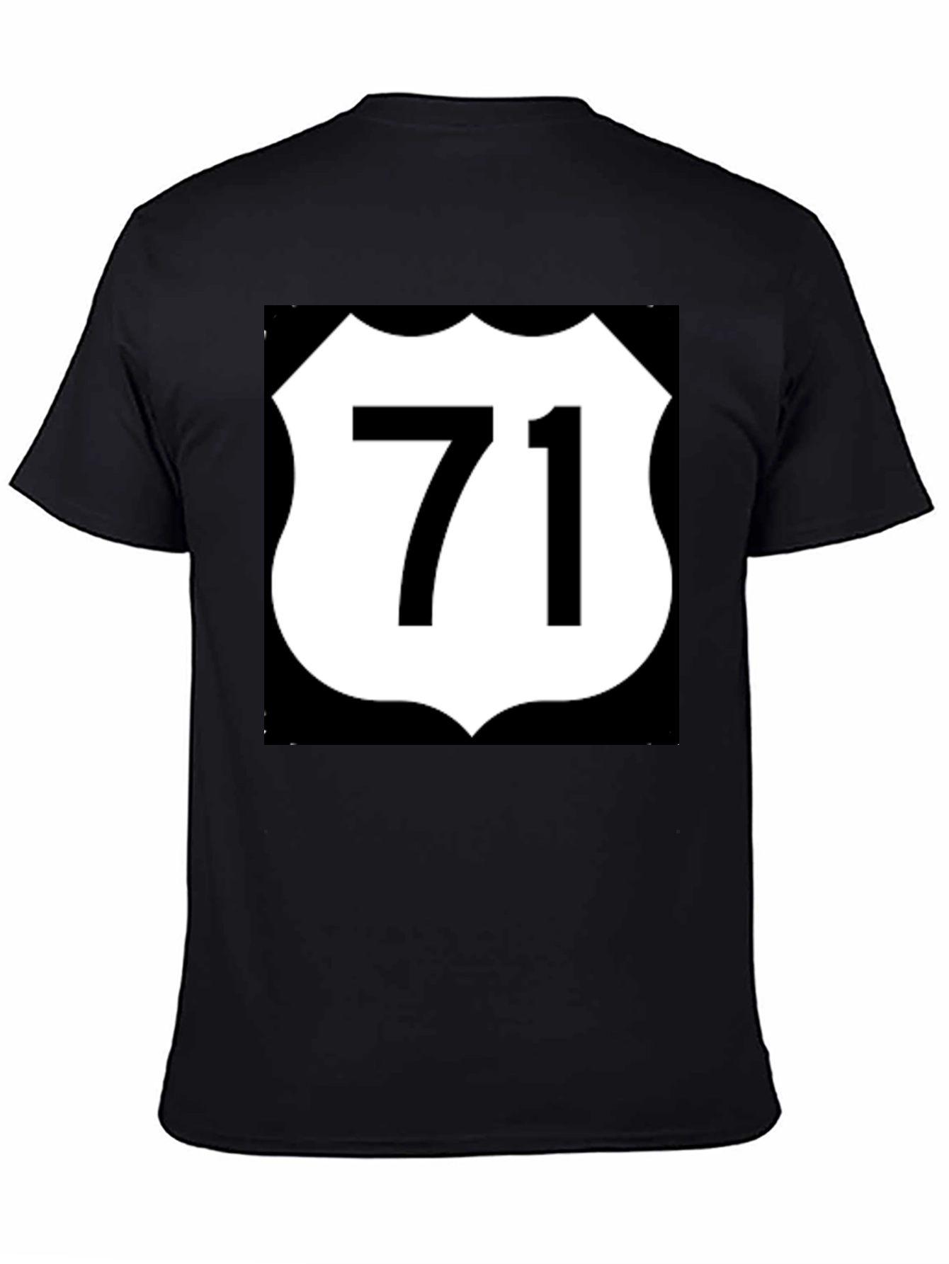 Route 71 Graphic Tee - Black Cotton Blend