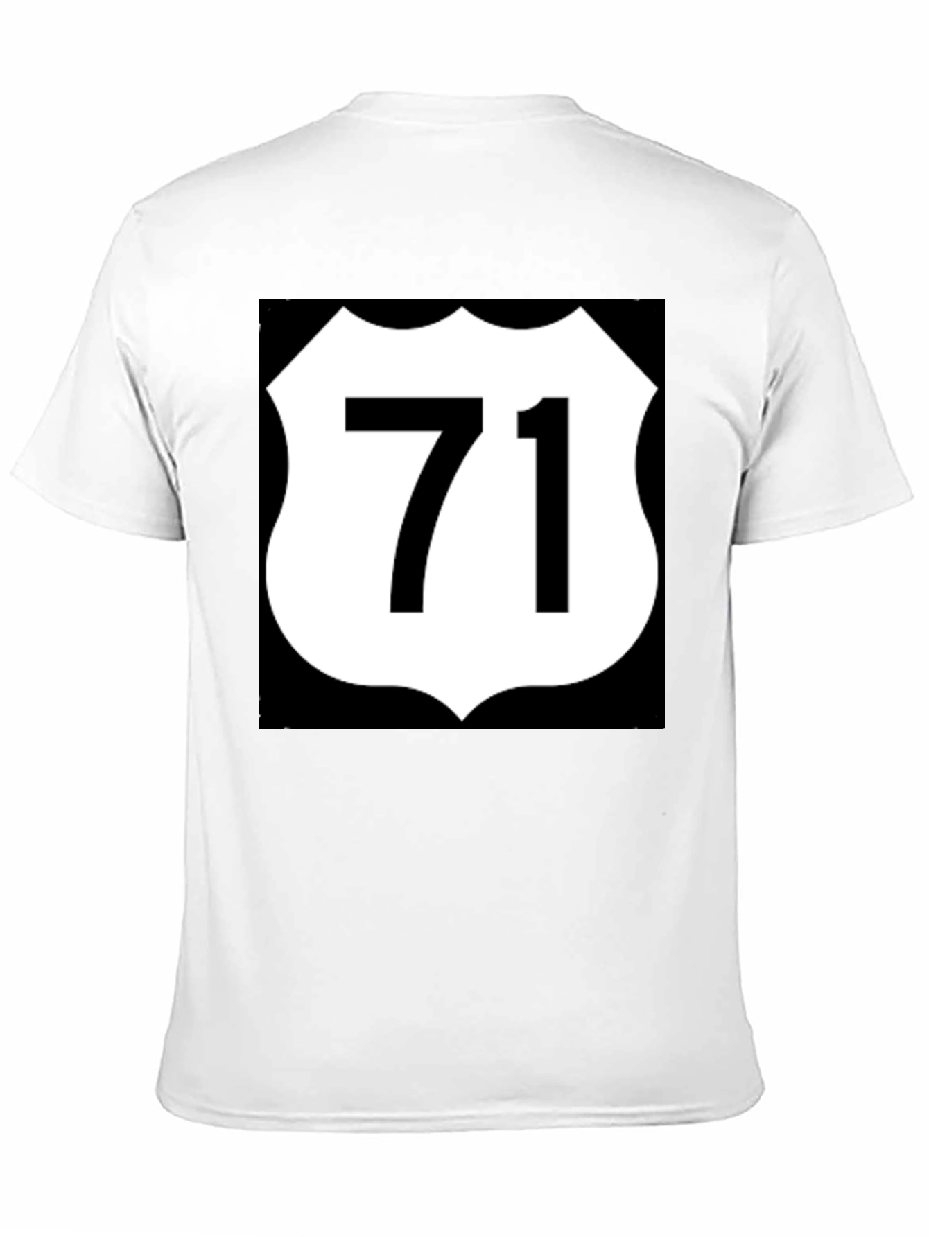 Route 71 Graphic Tee - Black Cotton Blend