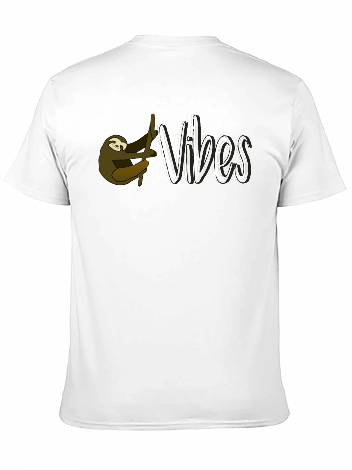Sloth Vibes Graphic Tee - Relaxed Style