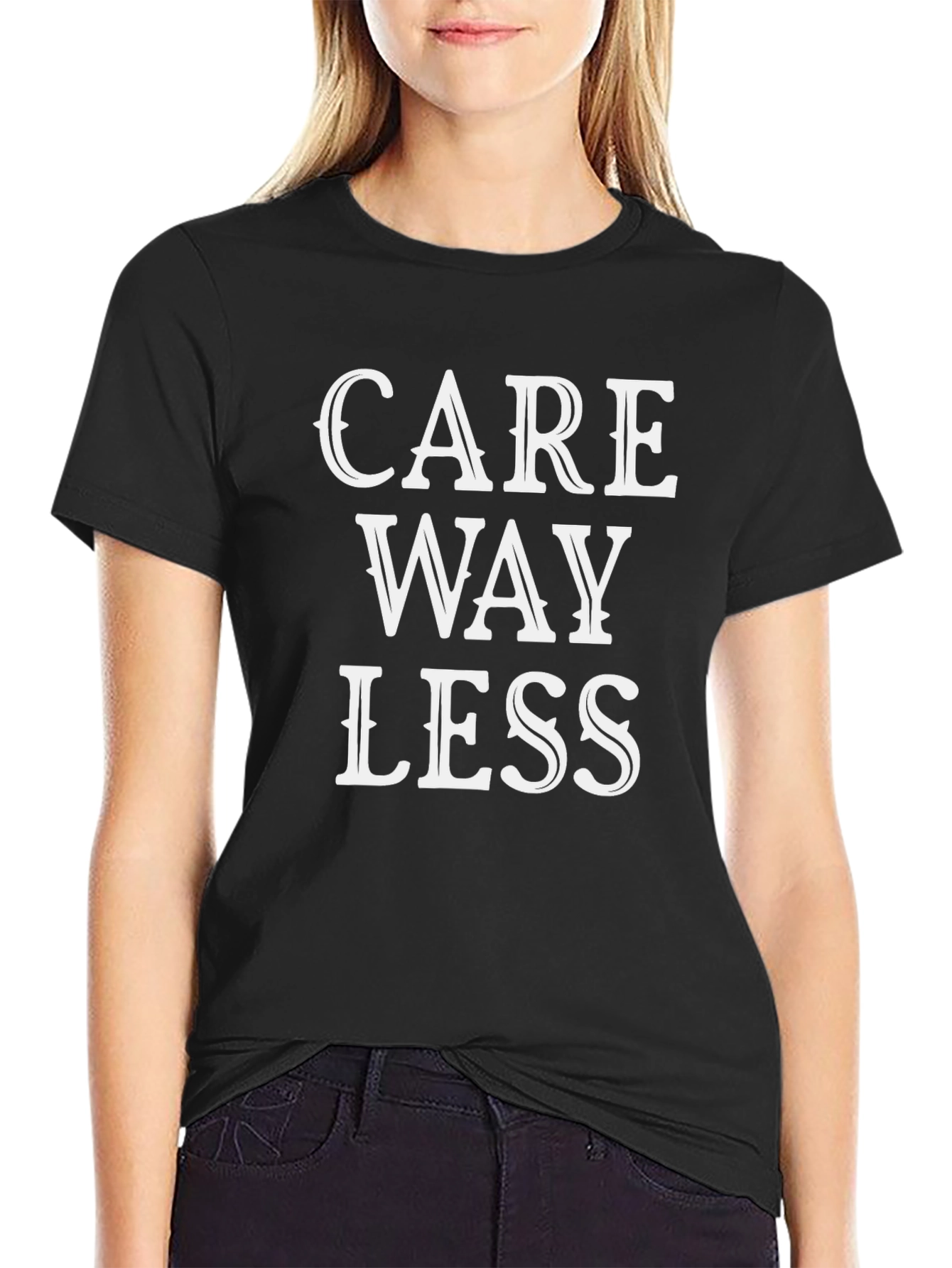Care Way Less Graphic Tee - Relaxed Fit