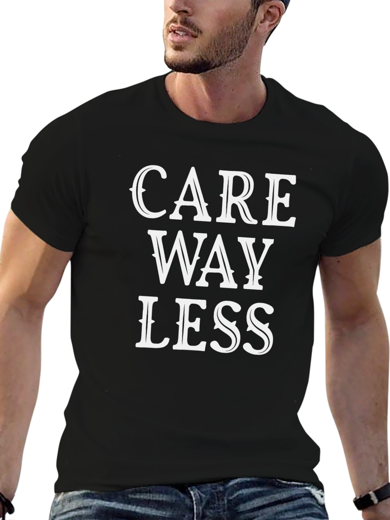 Care Way Less Graphic Tee - Relaxed Fit