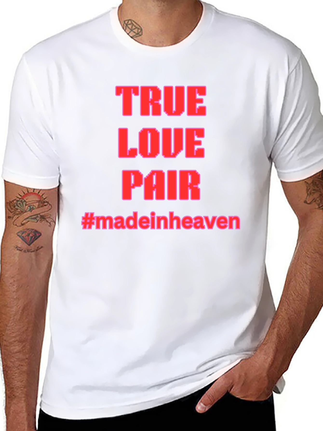True Love Pair Graphic Tee - Made in Heaven