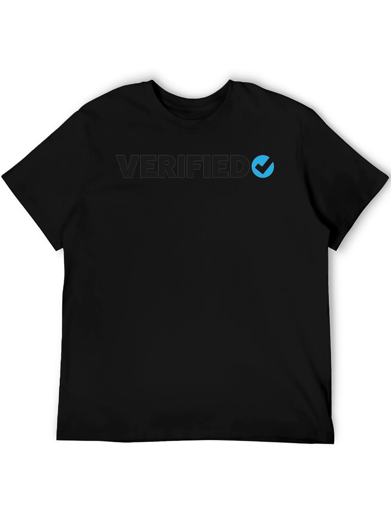 Verified Black T-Shirt - Stylish Mens Fashion