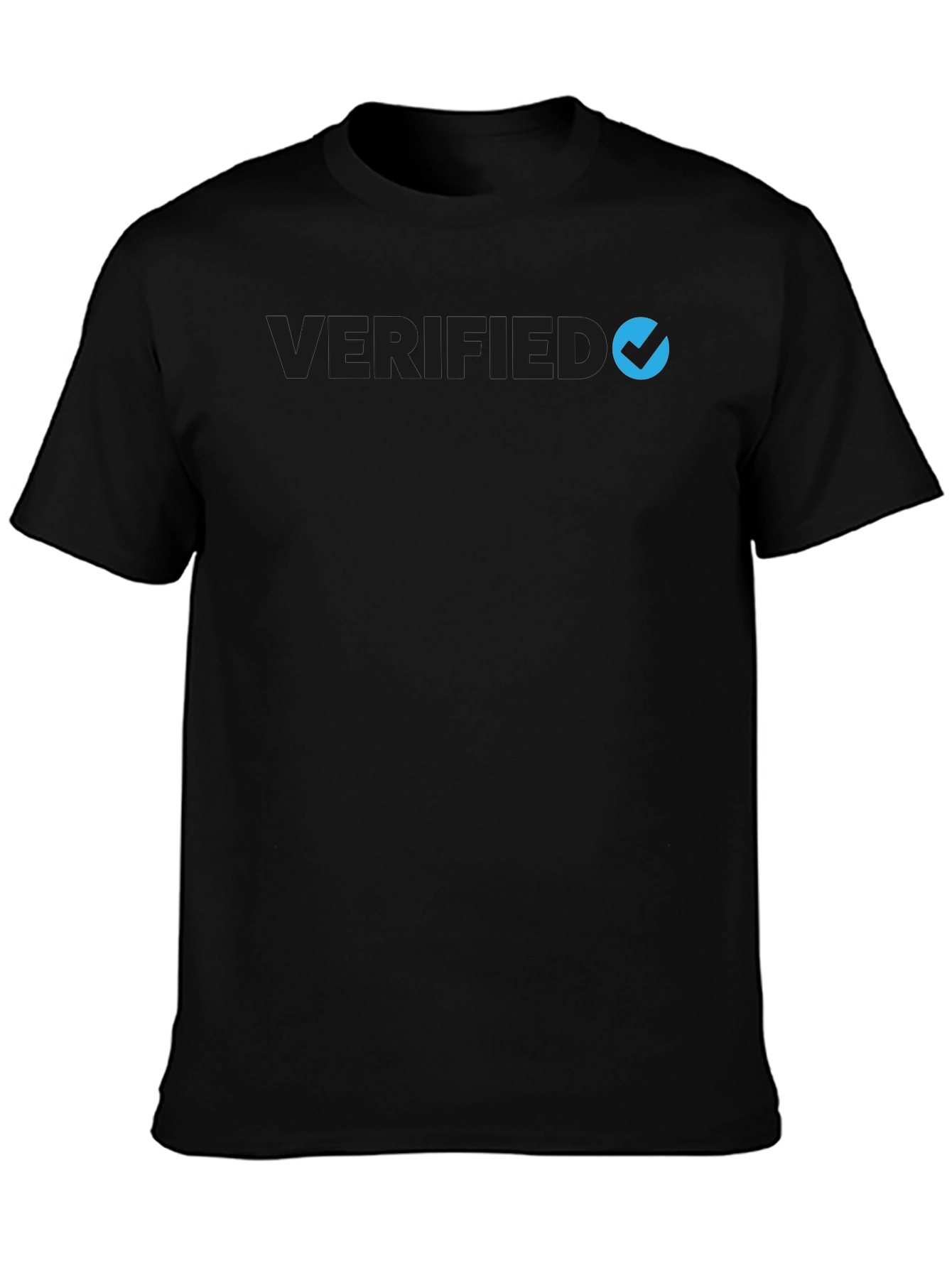 Verified Black T-Shirt - Stylish Mens Fashion
