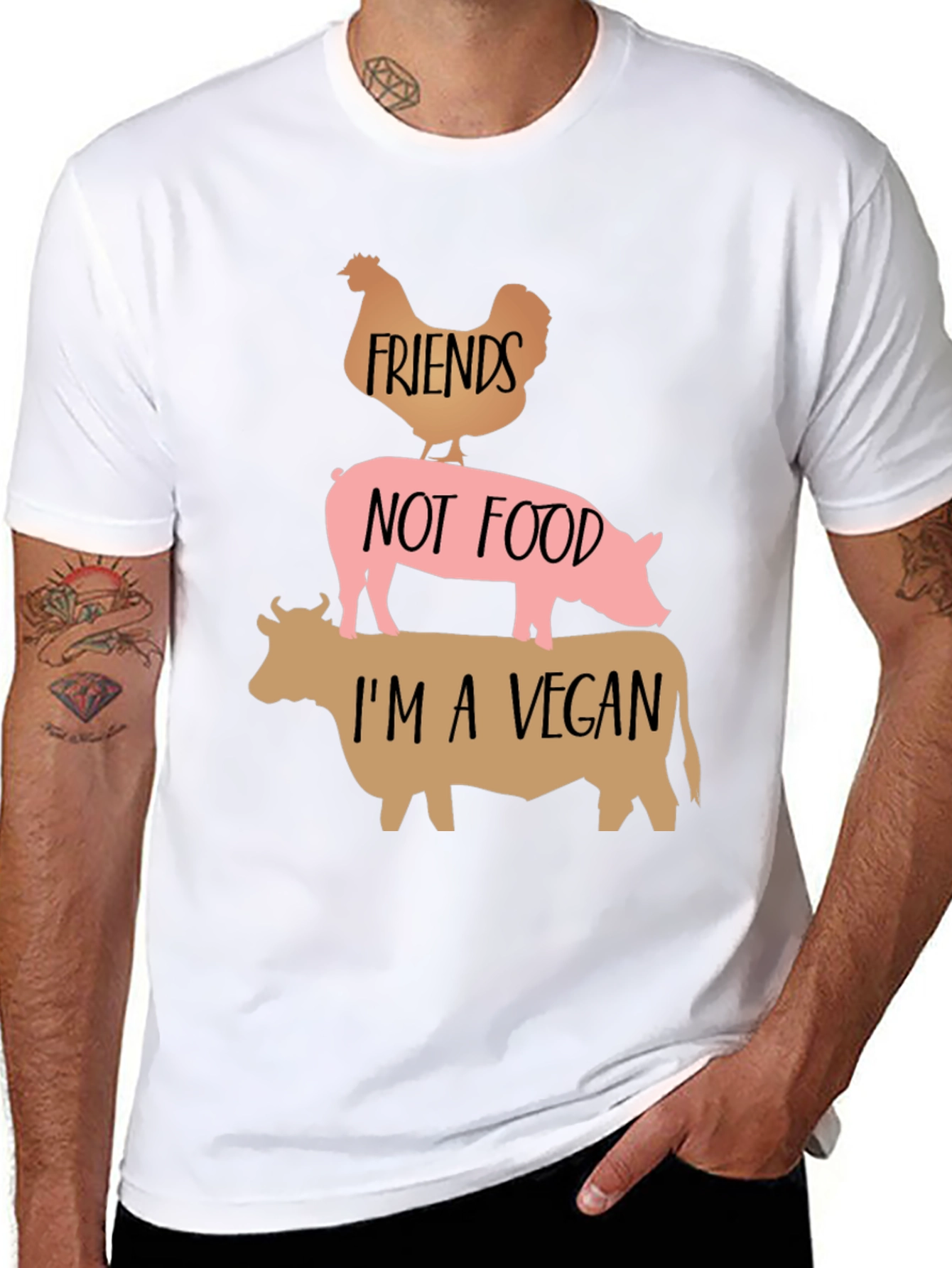 Vegan Friends Not Food T-Shirt