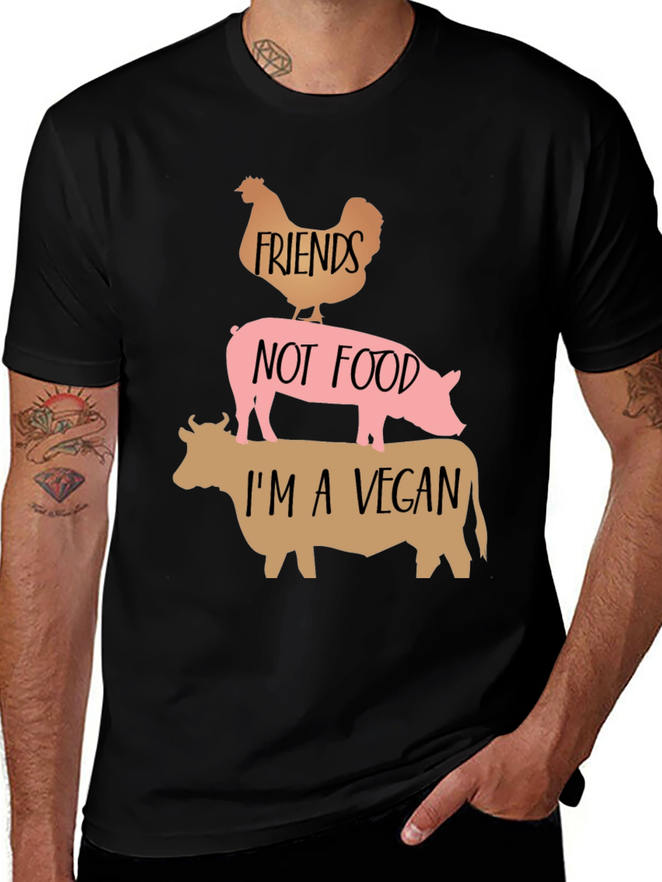 Vegan Friends Not Food T-Shirt