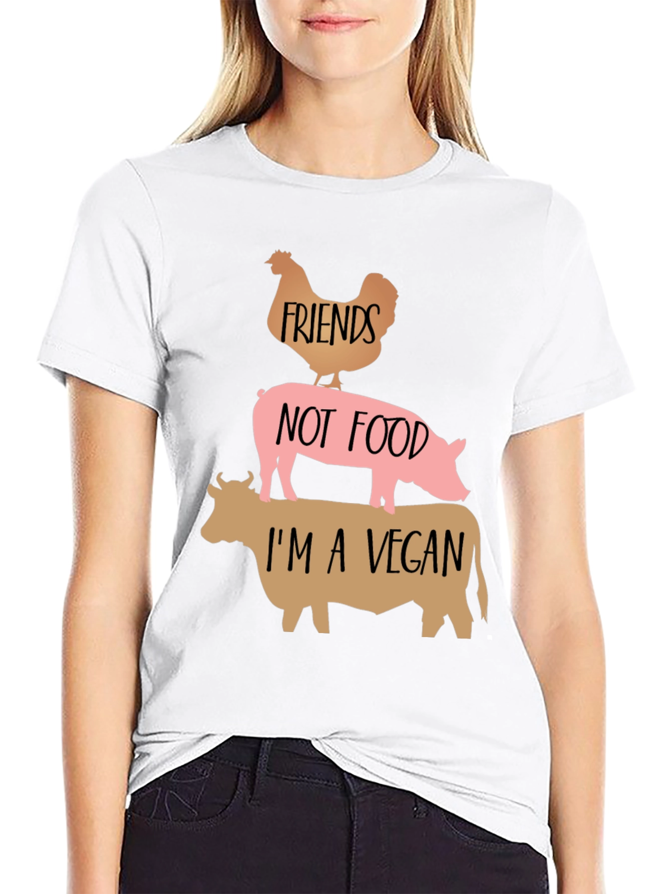 Vegan Friends Not Food T-Shirt