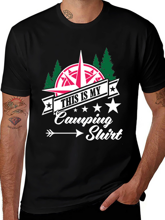 Camping Shirt - This is My Camping Shirt - Black Tee