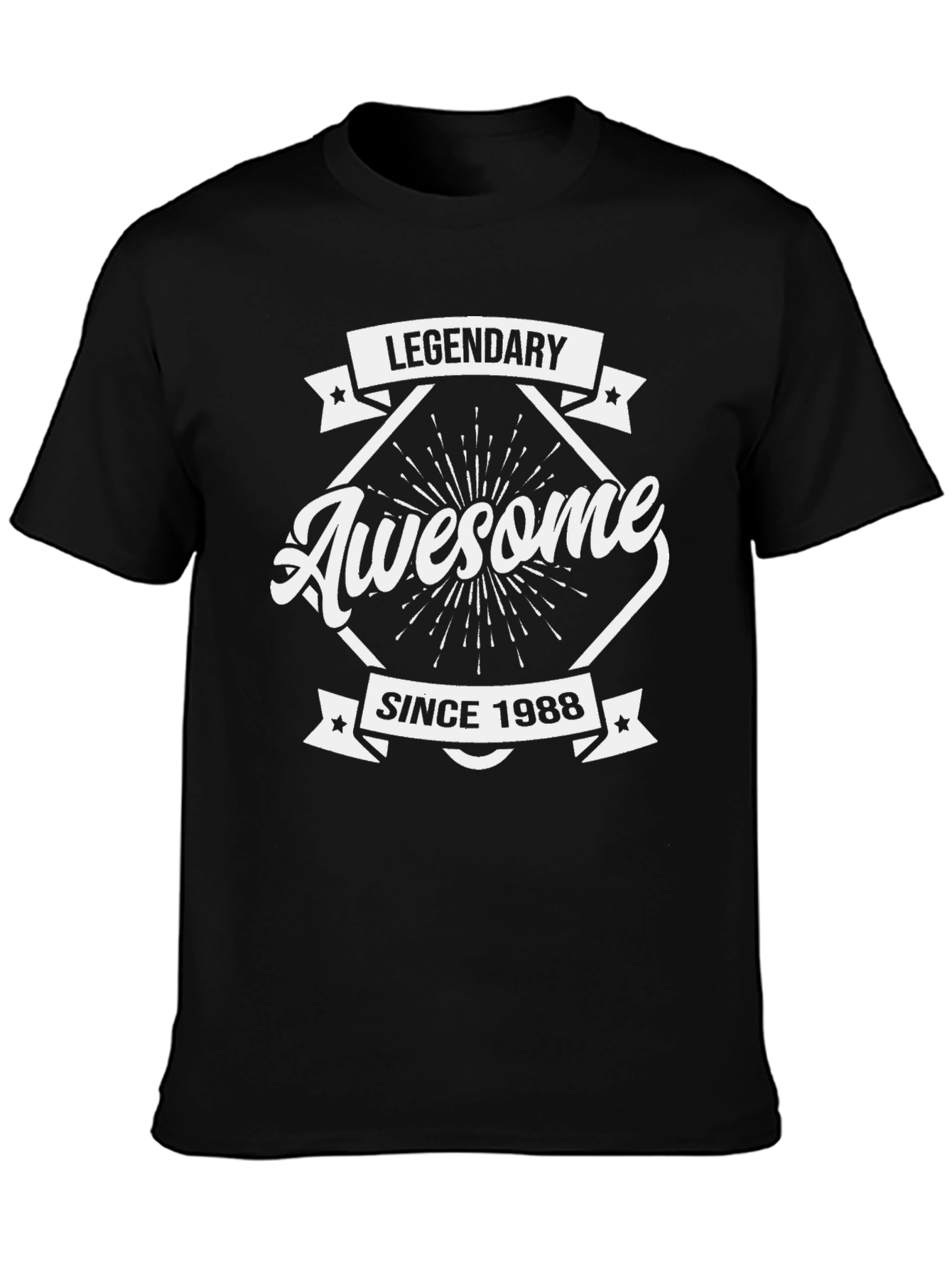 Legendary Awesome Since 1988 Black T-Shirt