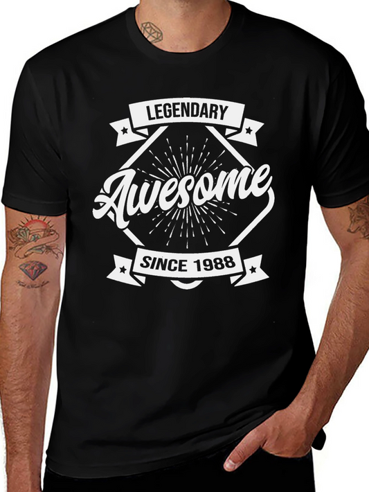 Legendary Awesome Since 1988 Black T-Shirt