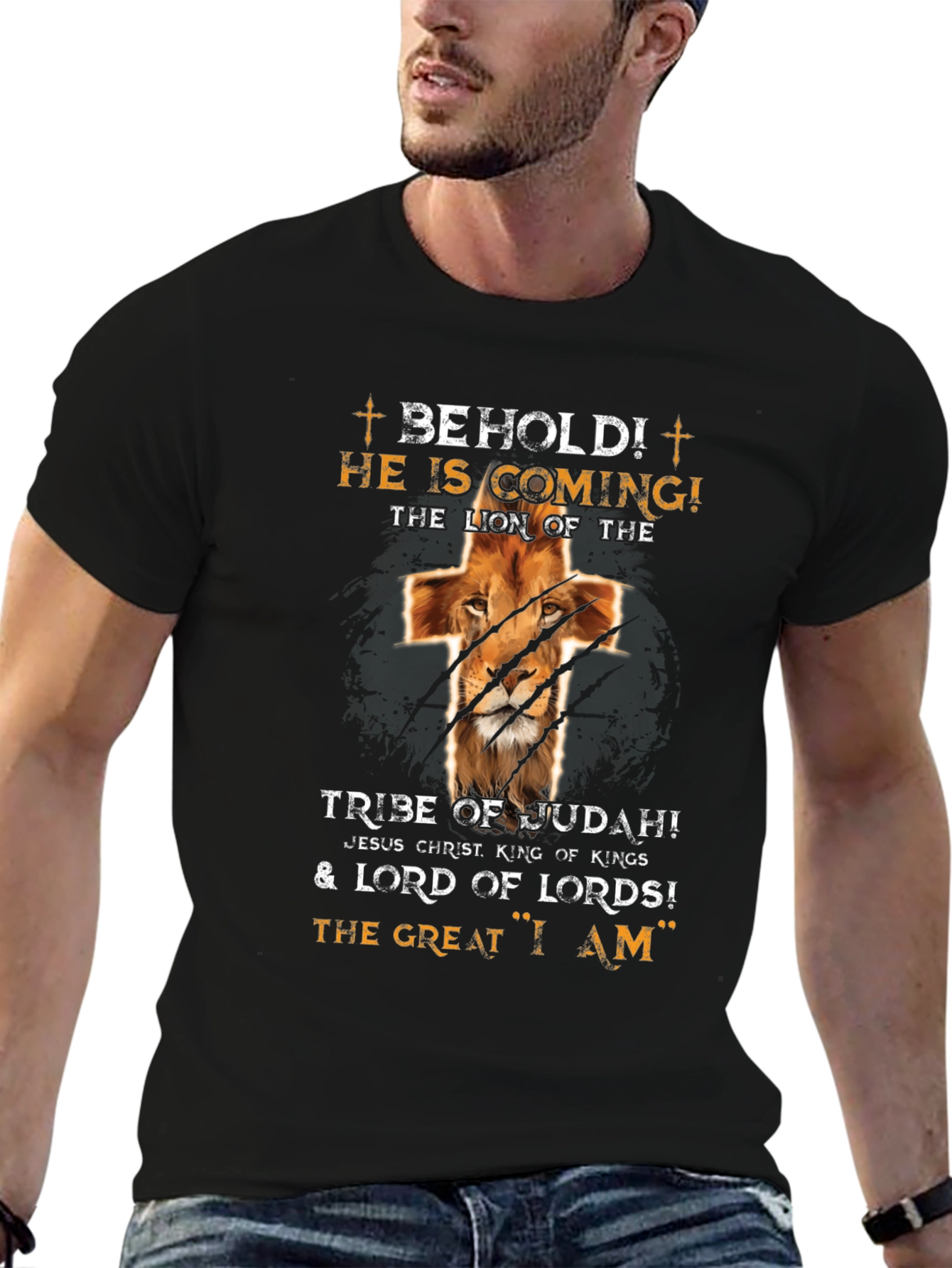 Behold! He Is Coming! Lion of Judah Graphic T-Shirt