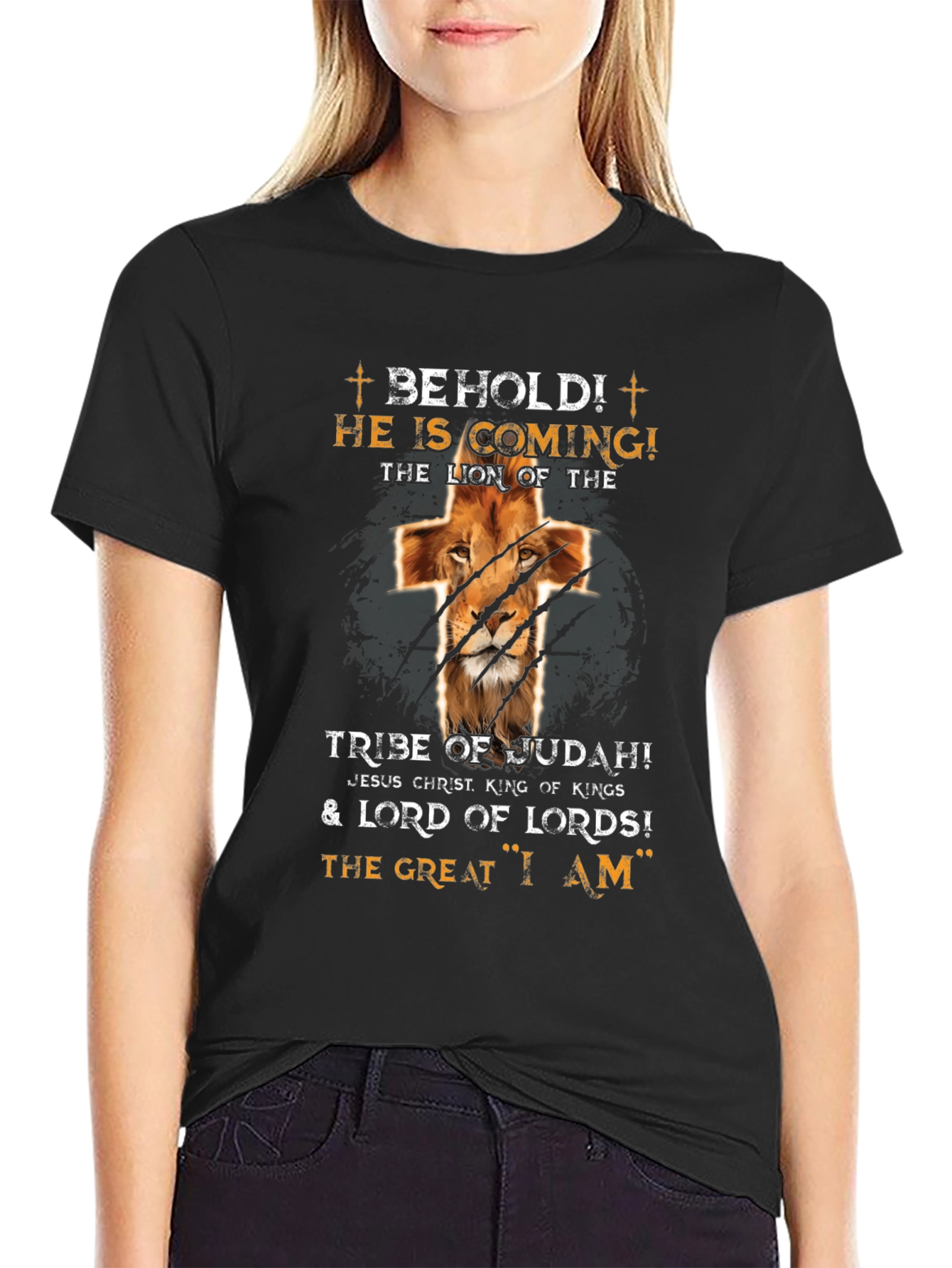 Behold! He Is Coming! Lion of Judah Graphic T-Shirt