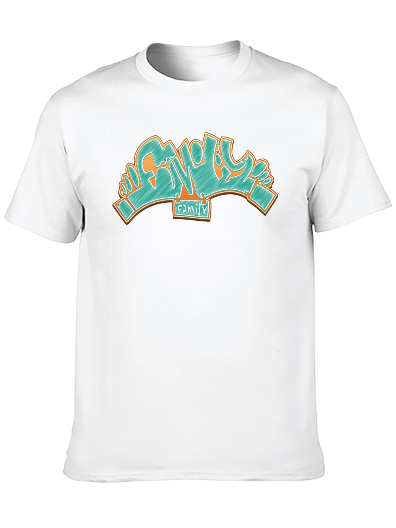 Family Graffiti T-Shirt - Stylish Black Tee