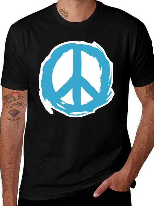 Peace Sign Graphic Tee - Classic Comfort Fit