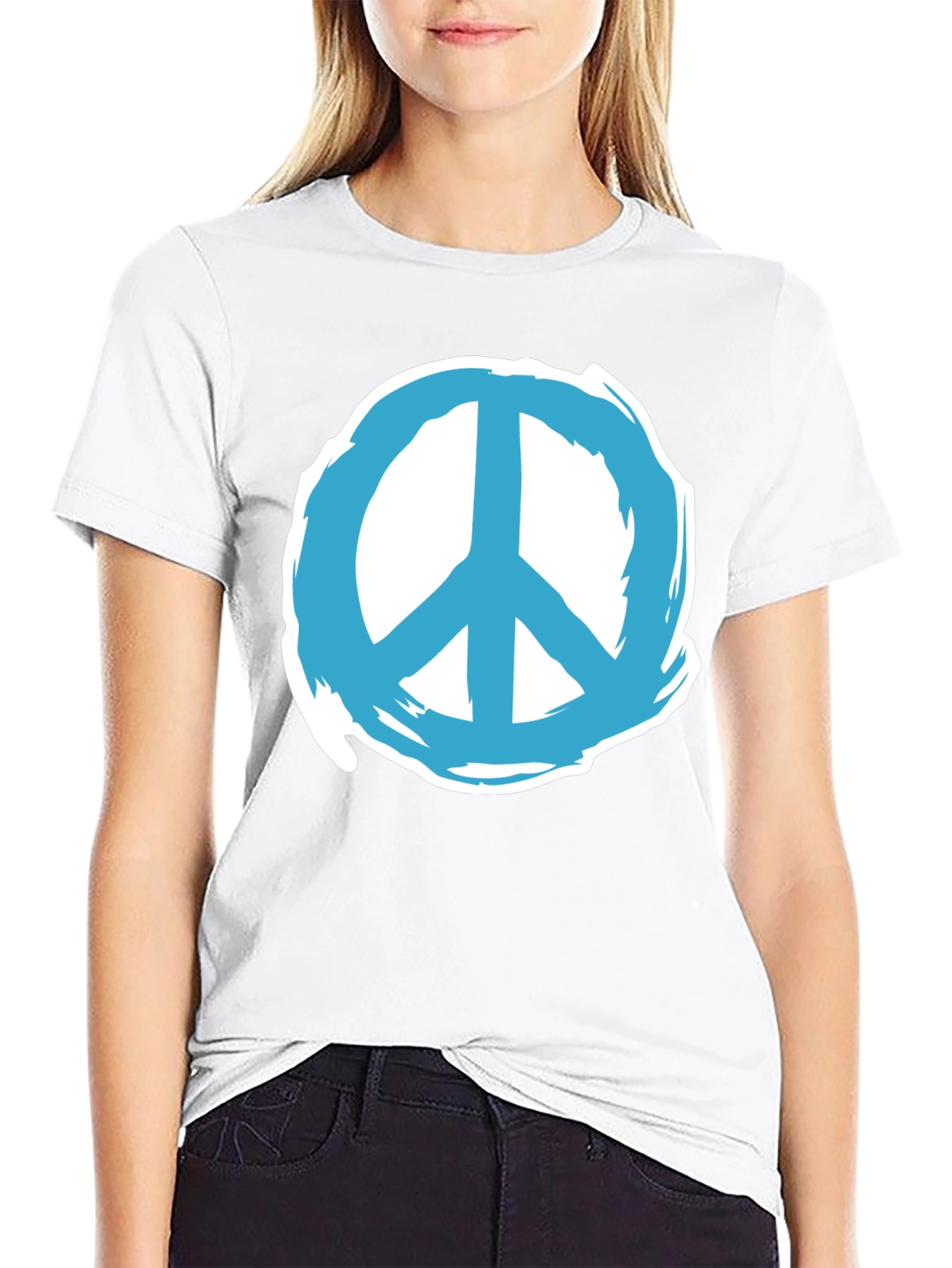 Peace Sign Graphic Tee - Classic Comfort Fit