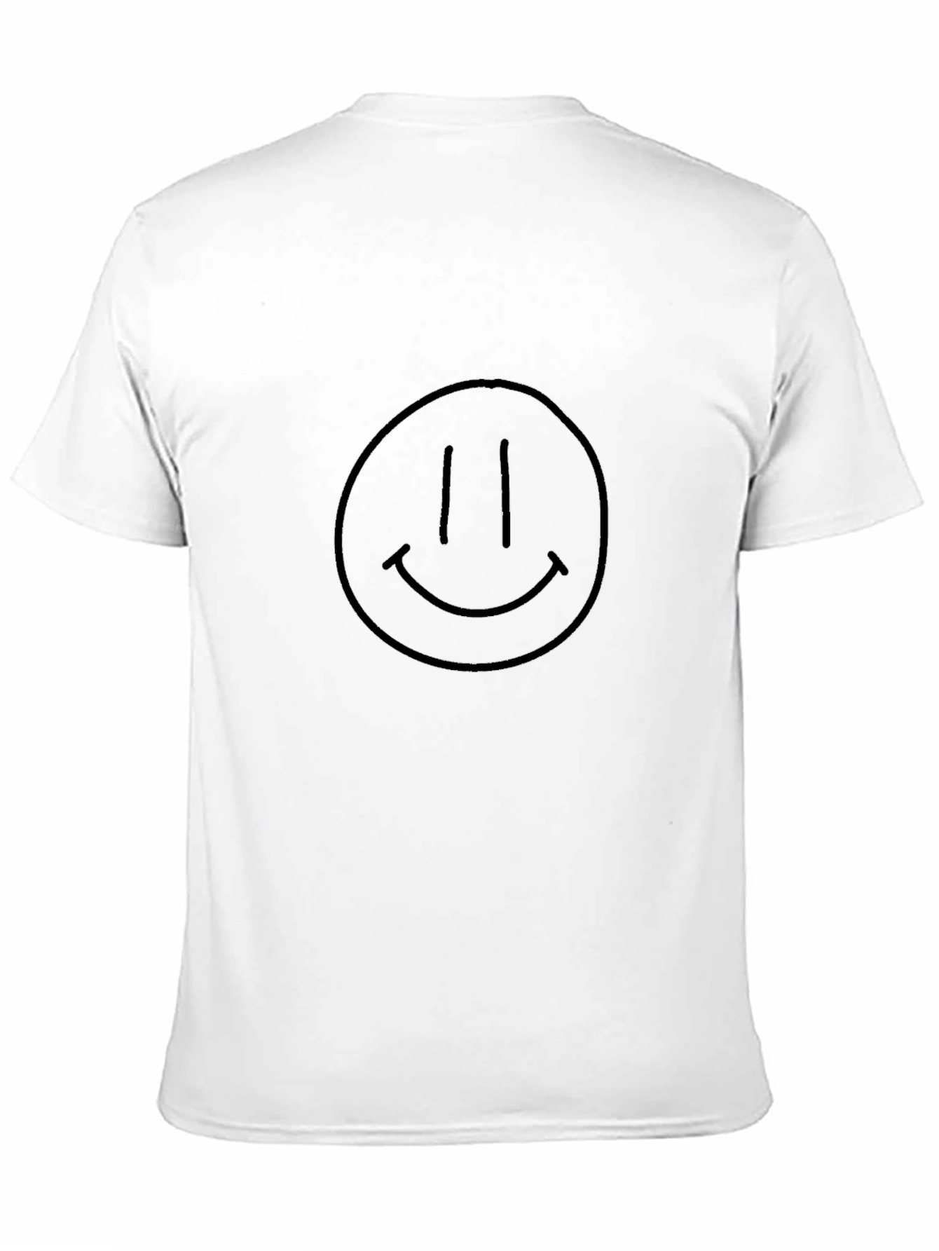 Smiley Face Graphic Tee - Classic Black
