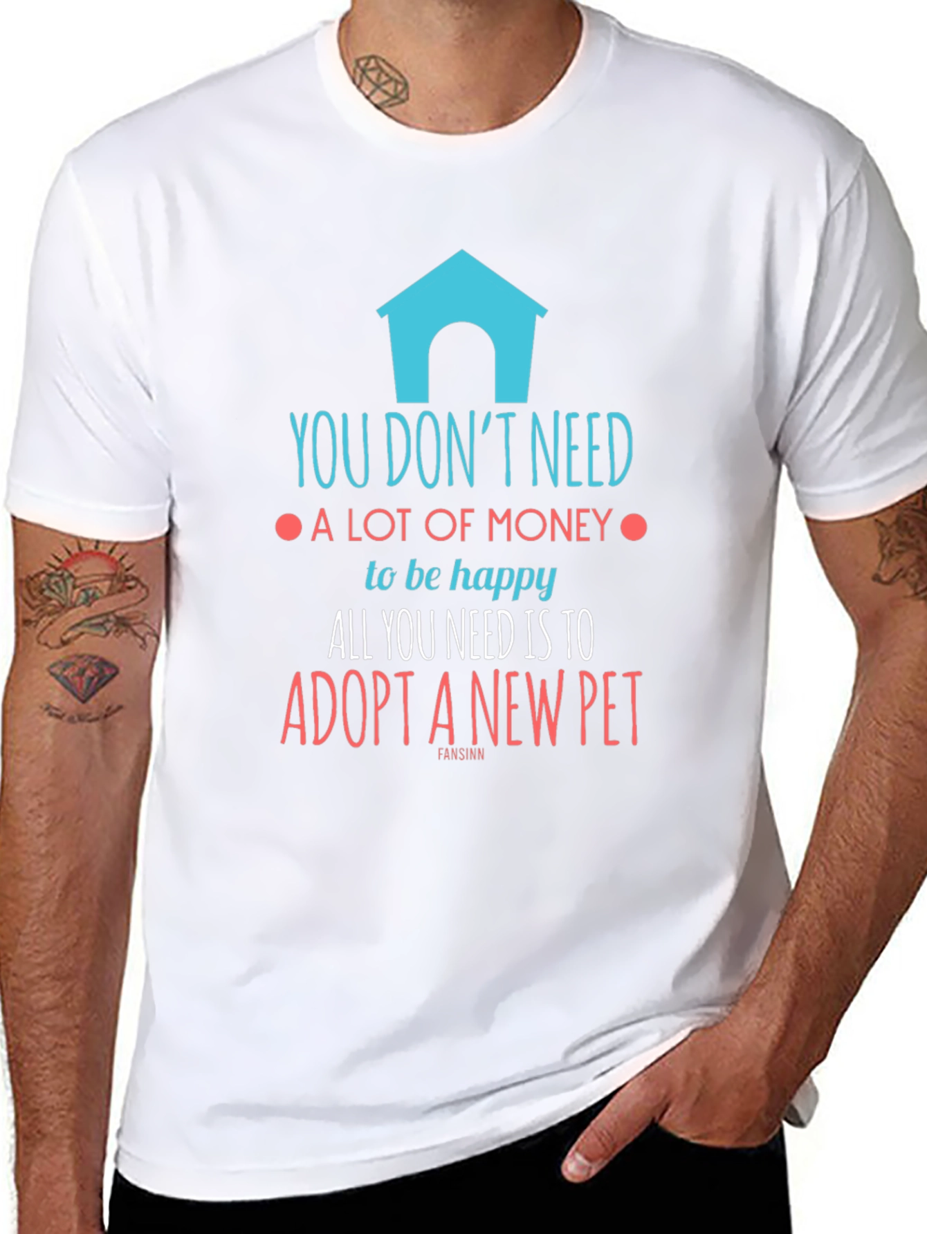 Adopt A Pet T-Shirt - Happy Life