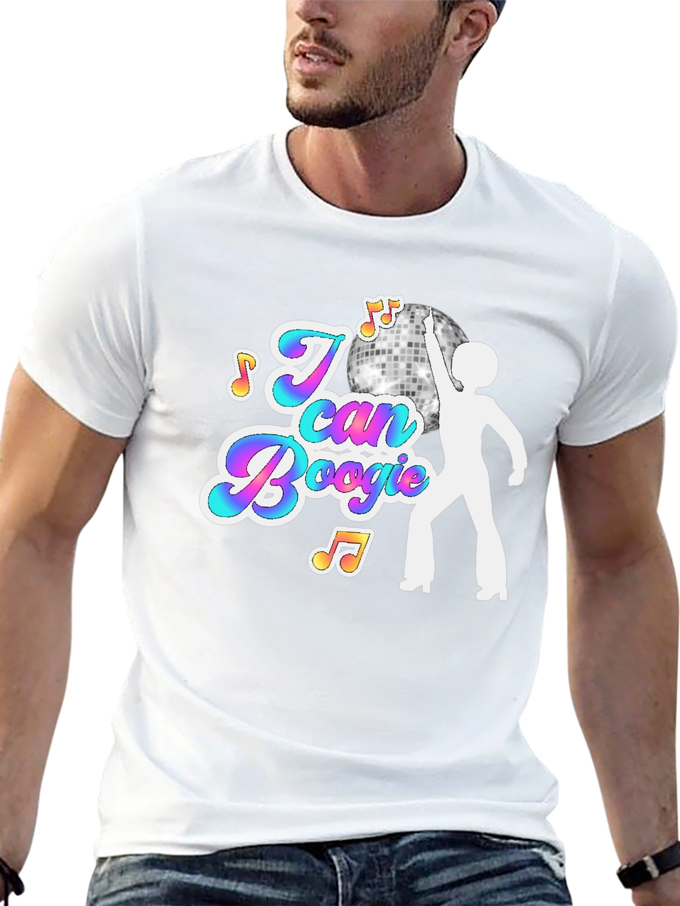 I Can Boogie Black Graphic Tee