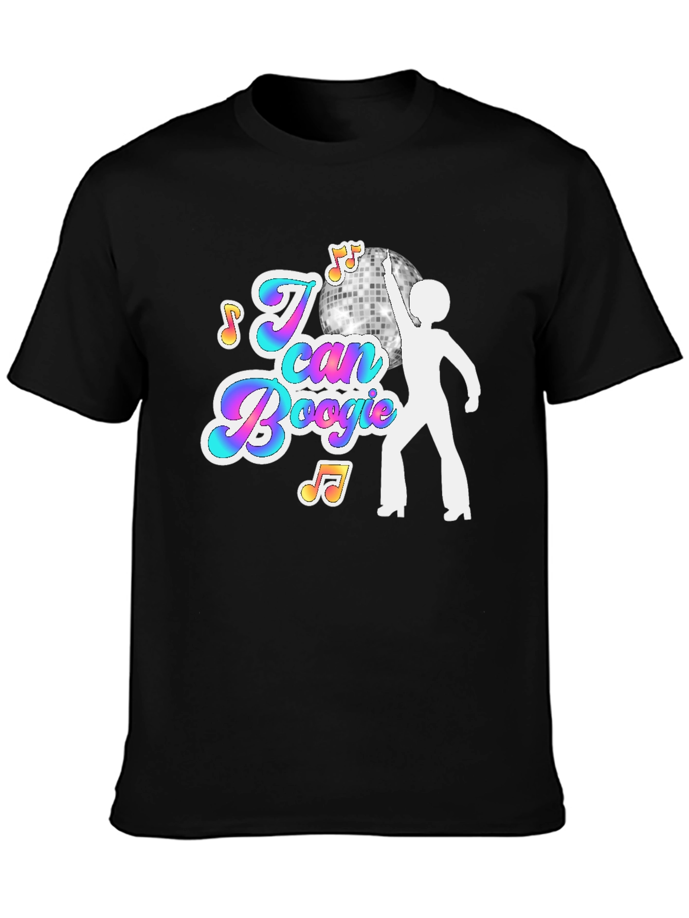I Can Boogie Black Graphic Tee