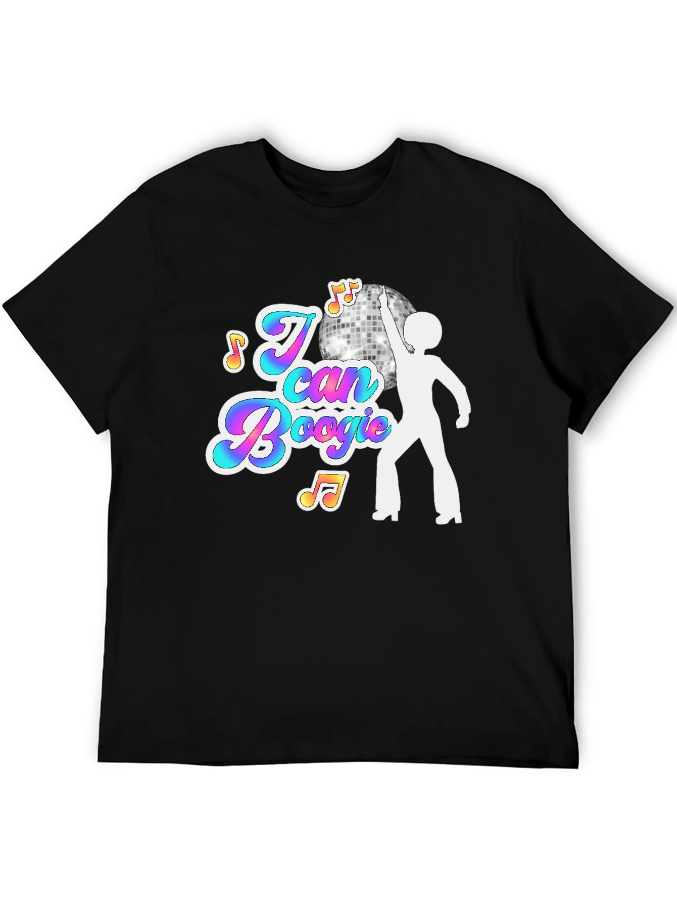 I Can Boogie Black Graphic Tee