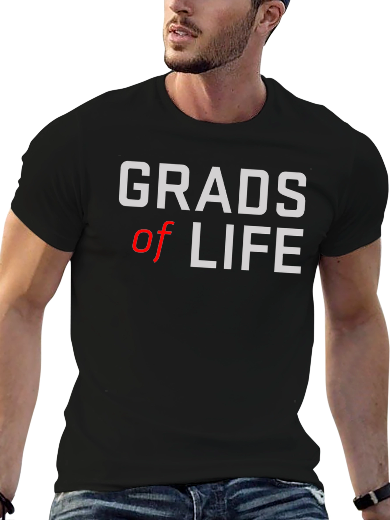 Grads of Life Black Graphic Tee