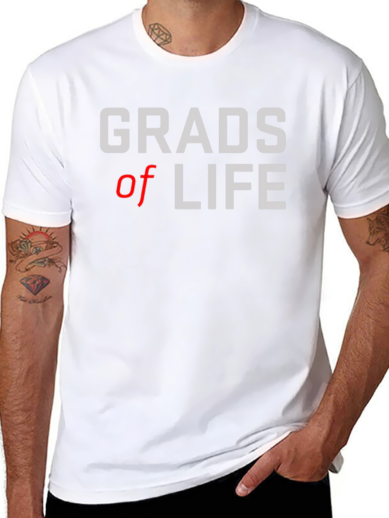 Grads of Life Black Graphic Tee