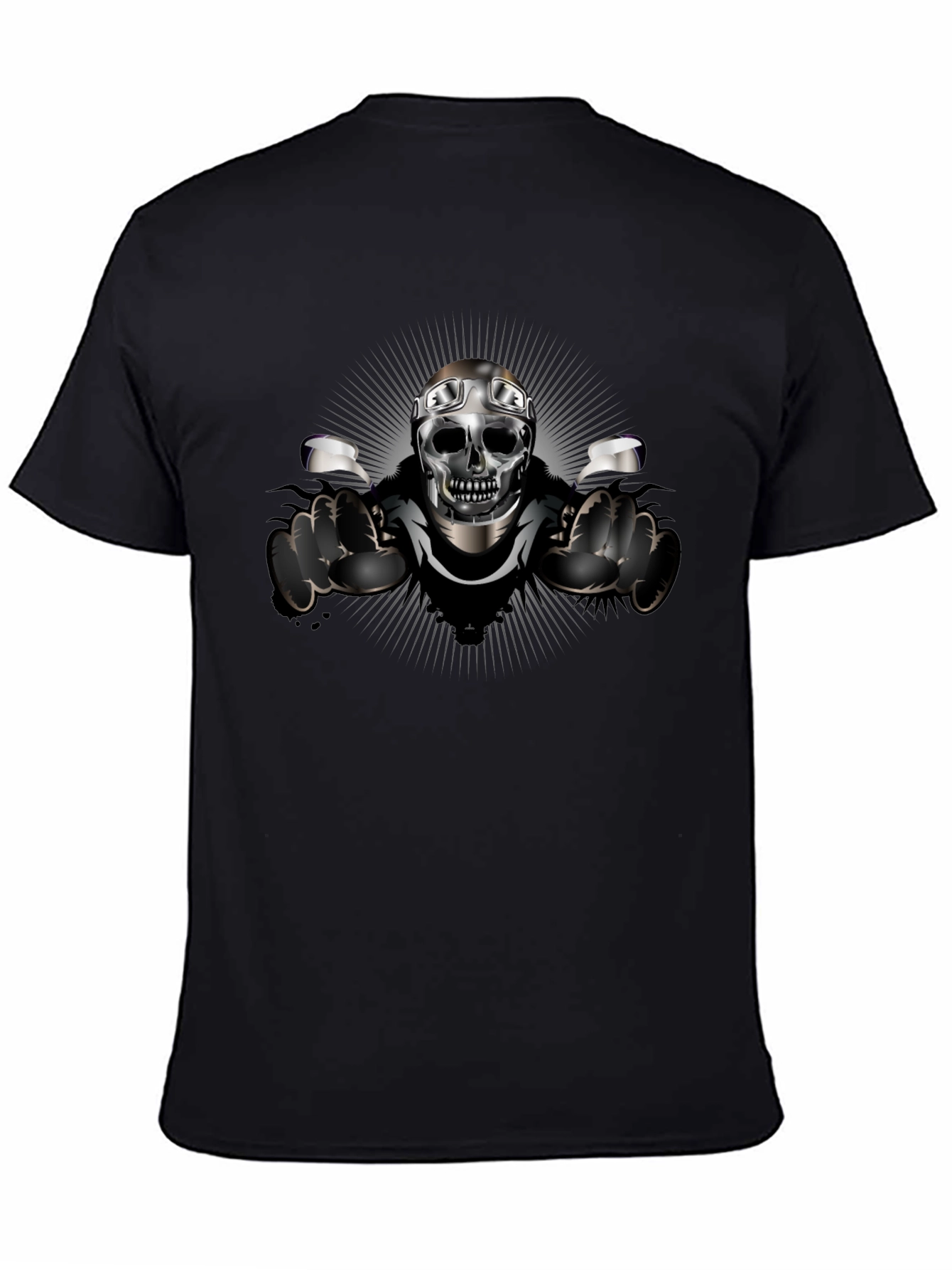 Skull Biker T-Shirt - Ride or Die