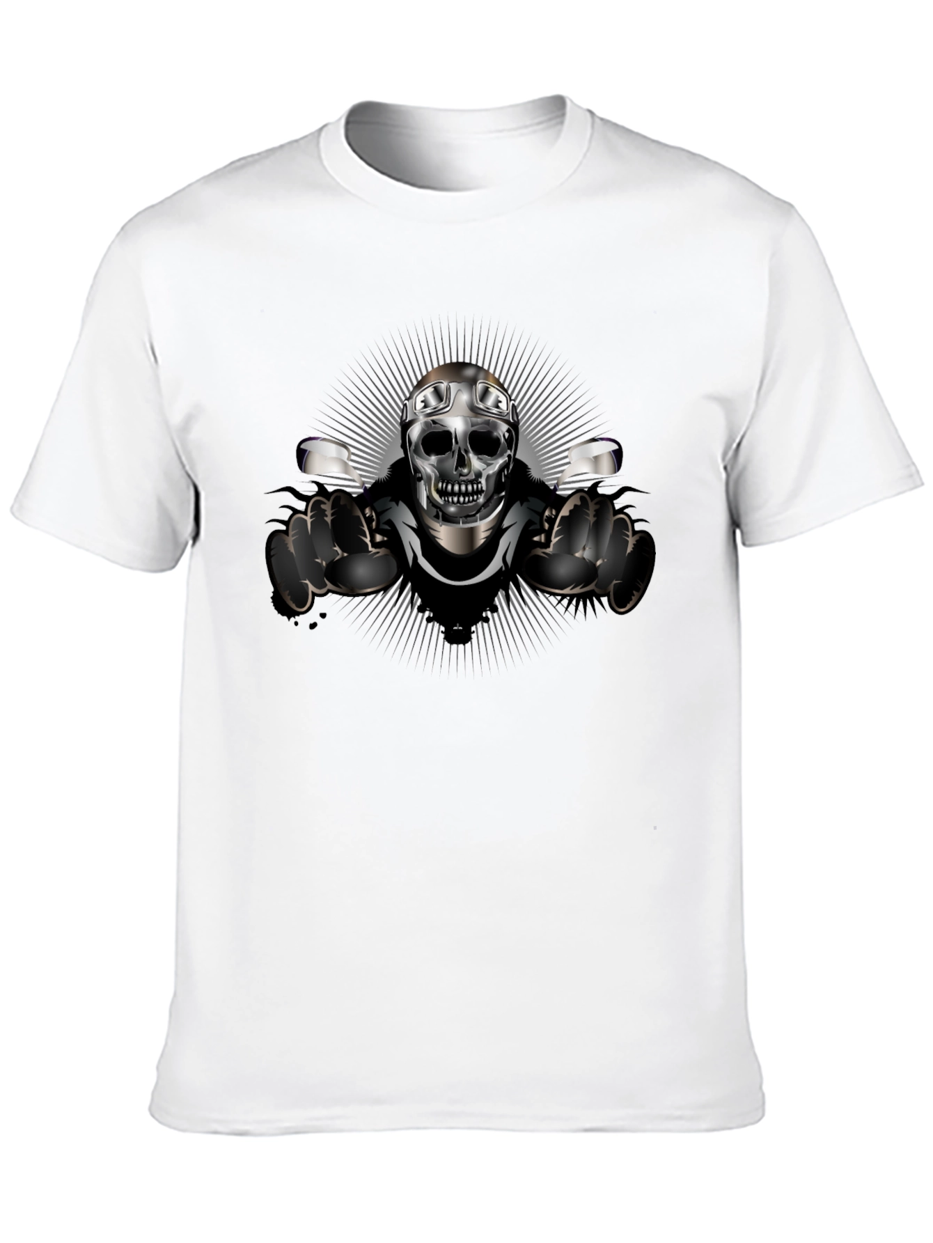 Skull Biker T-Shirt - Ride or Die