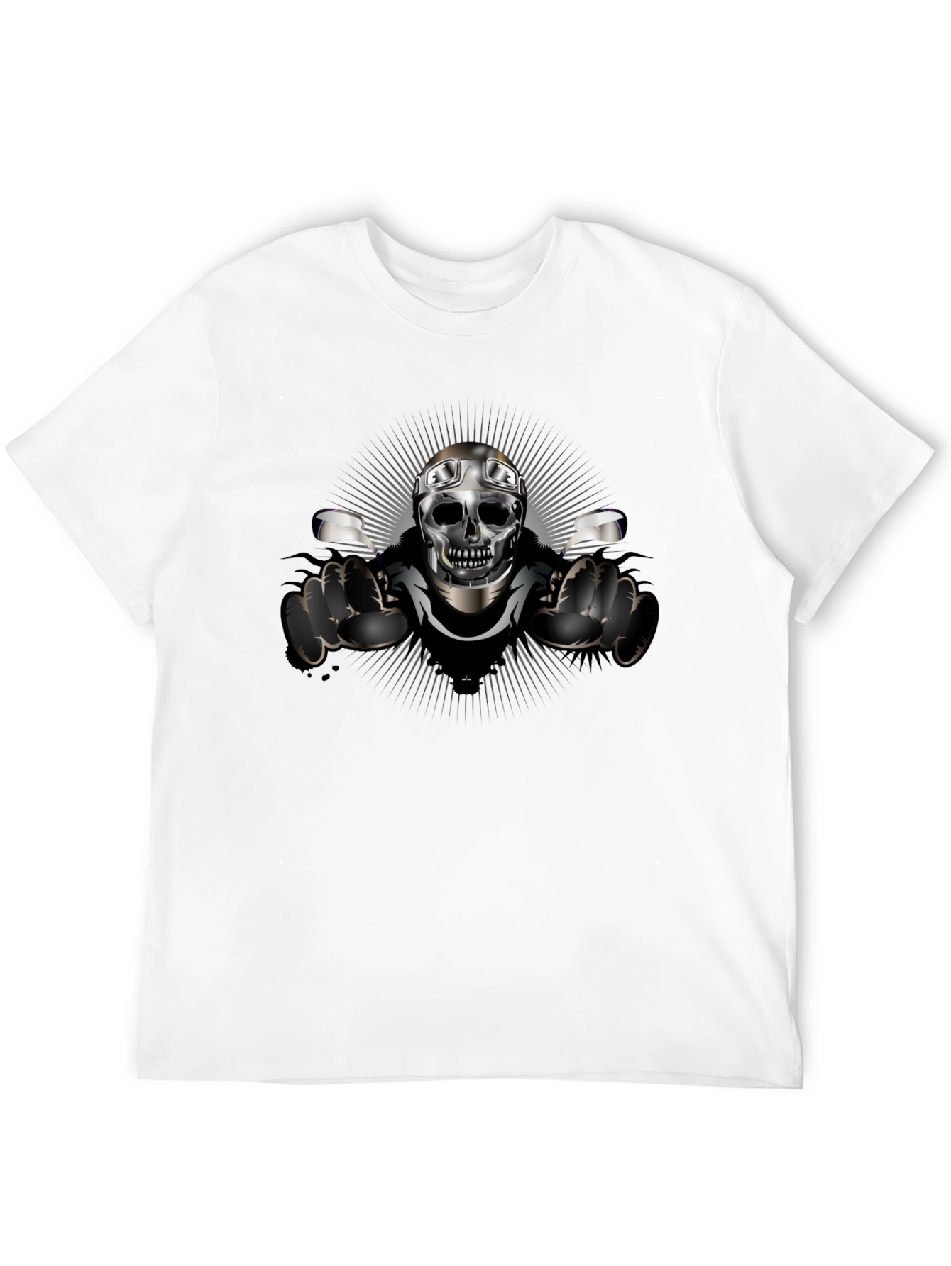 Skull Biker T-Shirt - Ride or Die