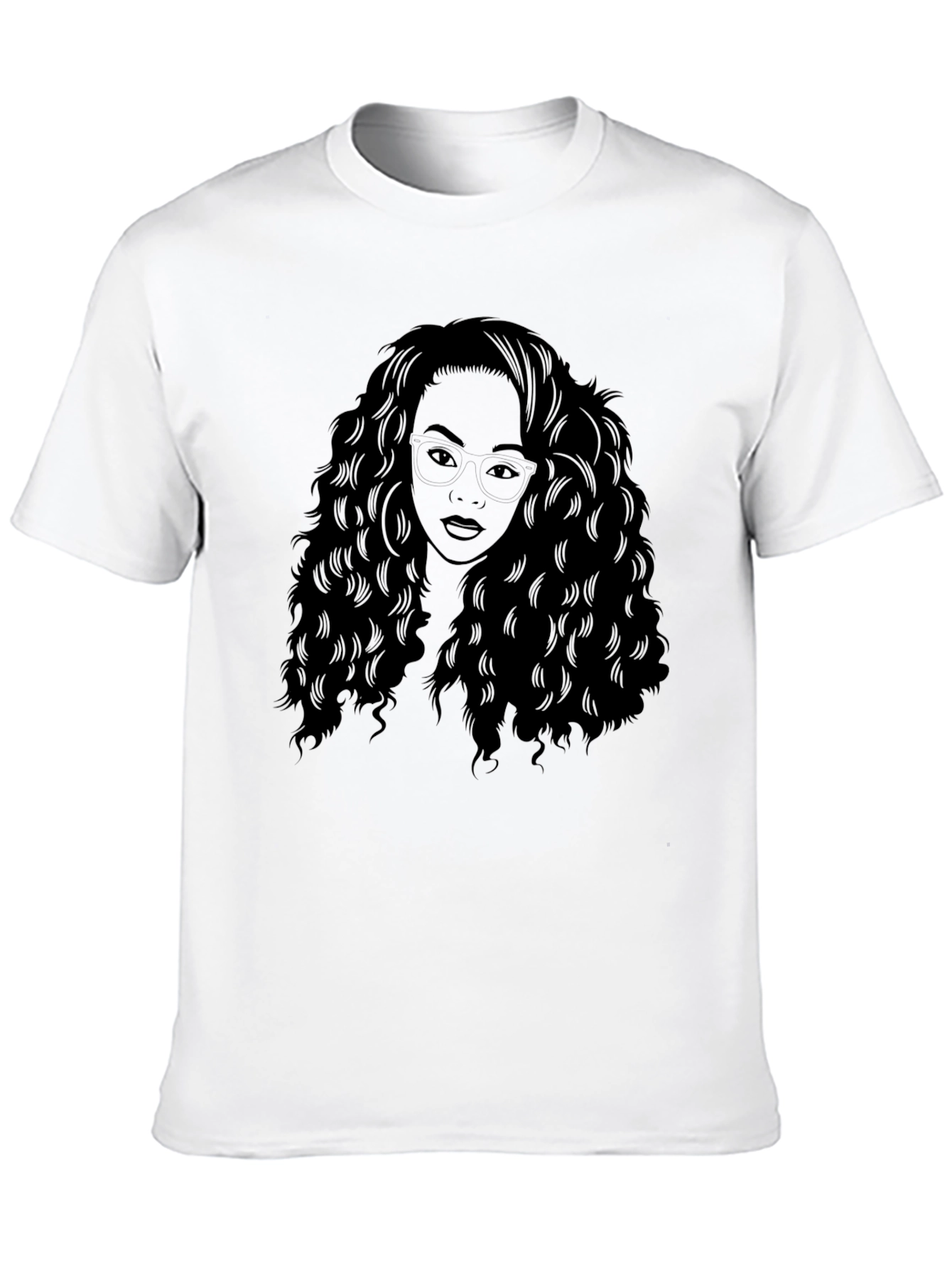 Woman Silhouette Graphic Black T-Shirt