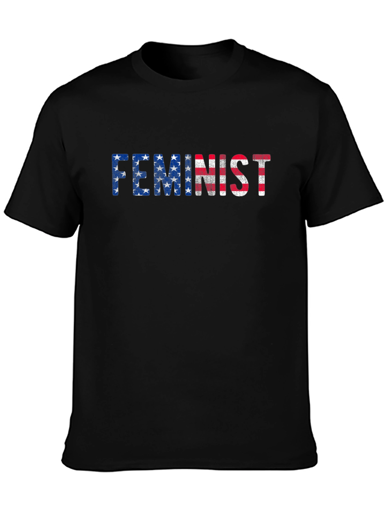 Feminist USA Flag Graphic T-Shirt
