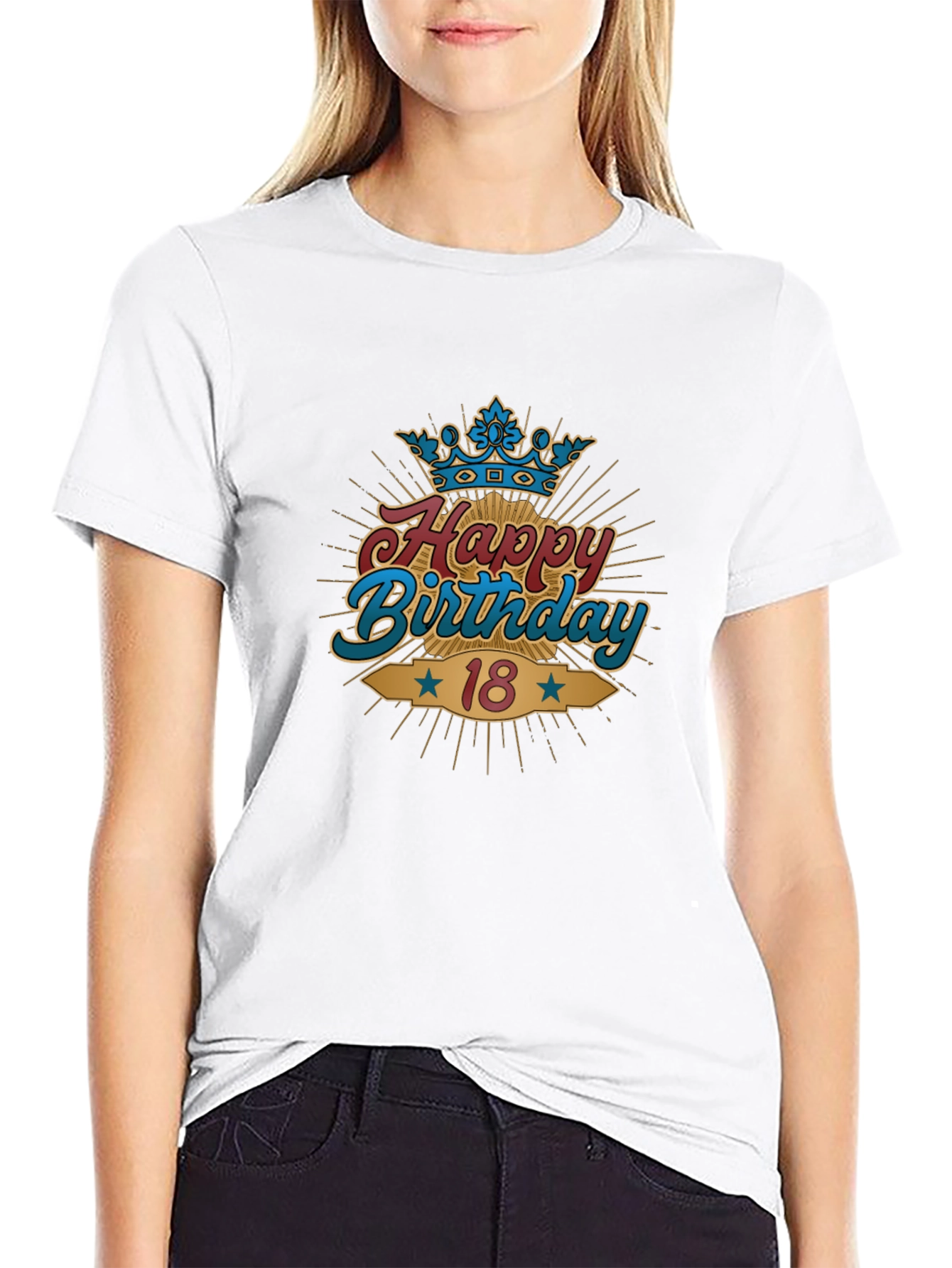 Happy 18th Birthday Black T-Shirt