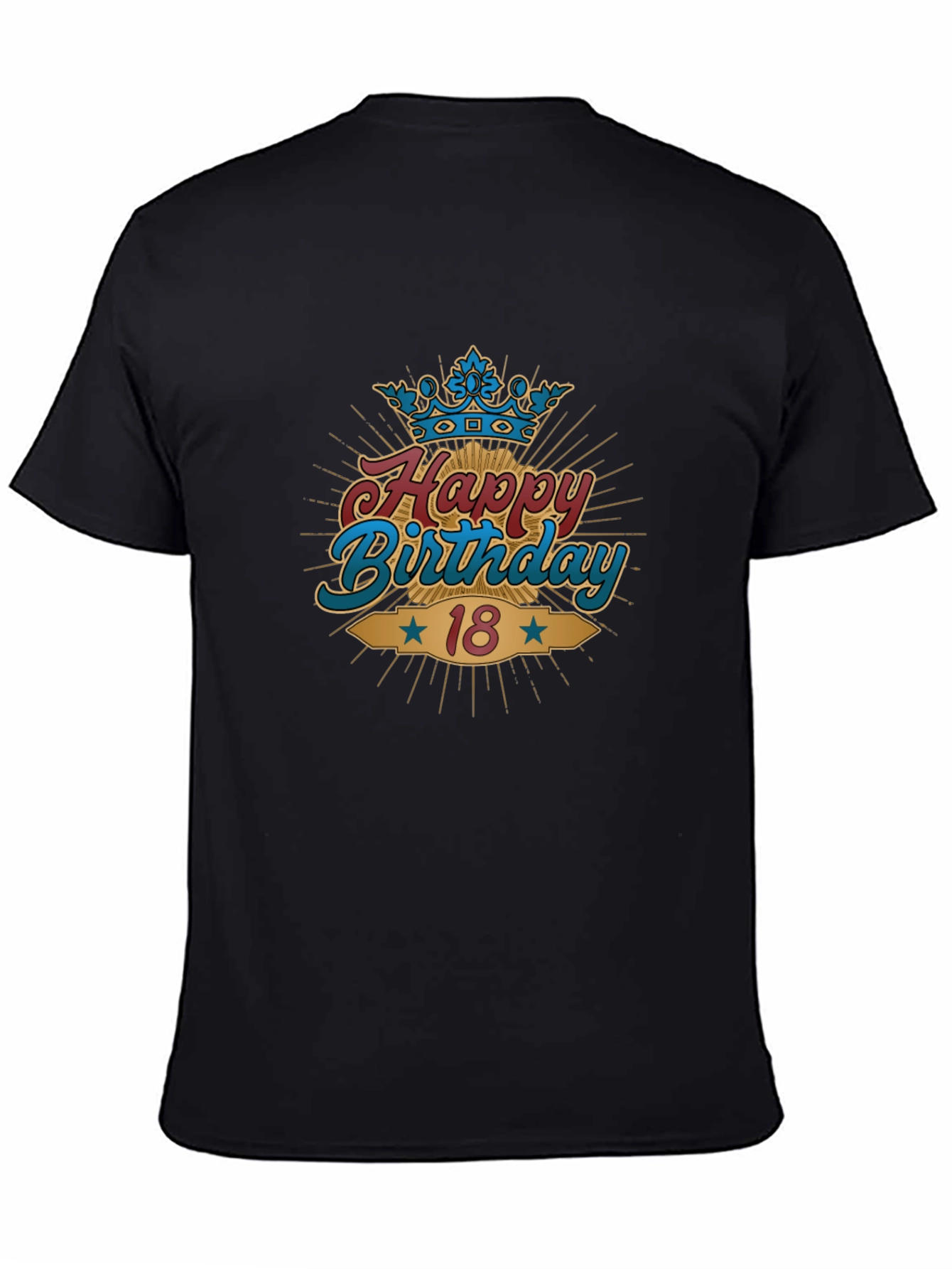 Happy 18th Birthday Black T-Shirt