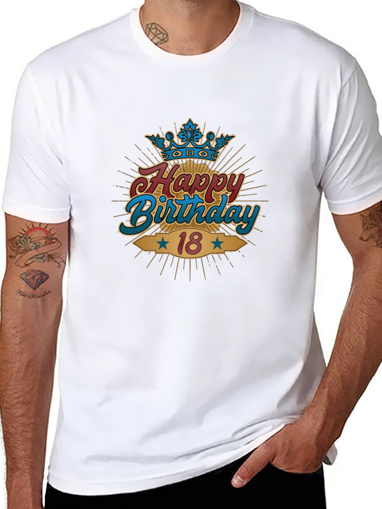 Happy 18th Birthday Black T-Shirt
