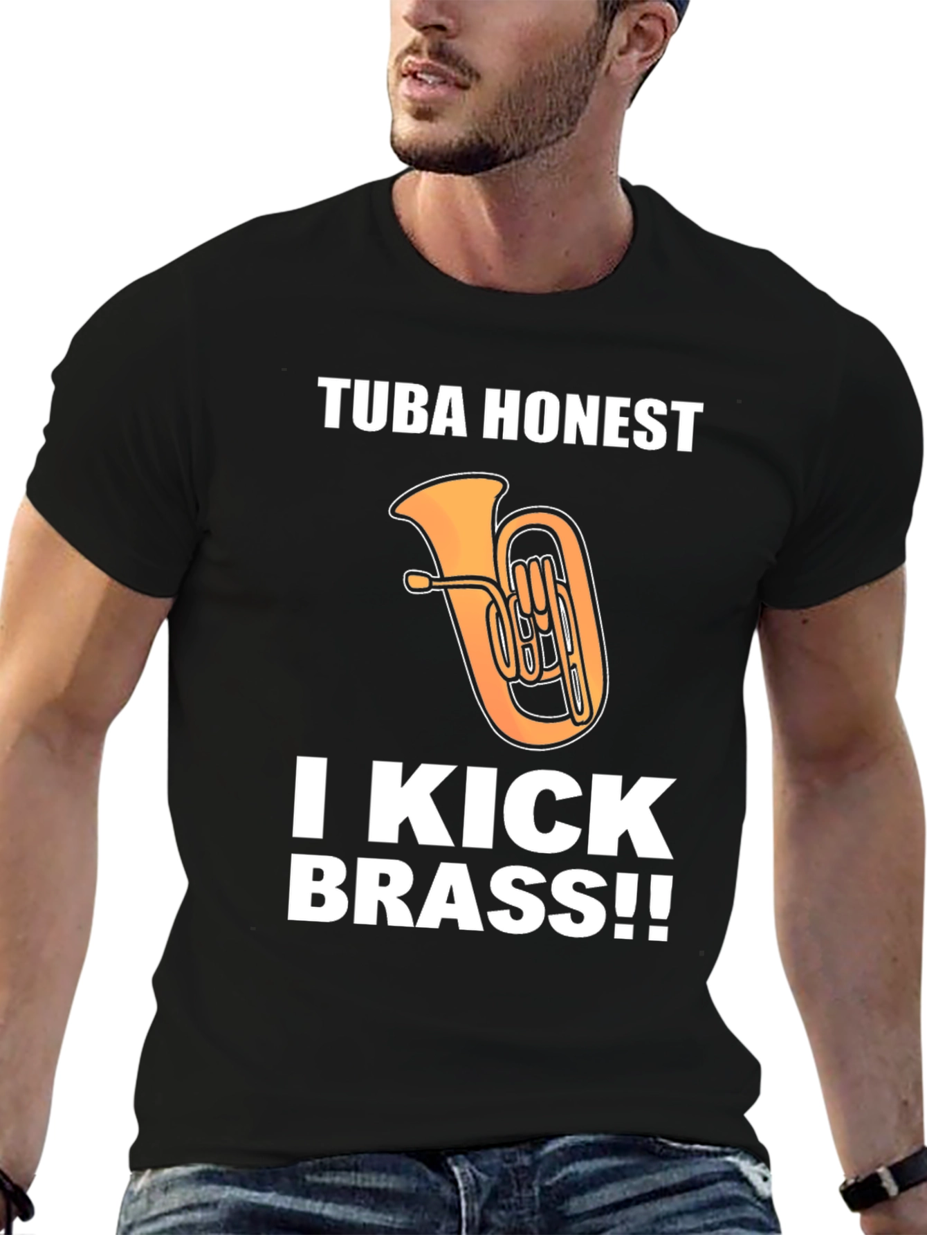 Tuba Honest I Kick Brass!! Funny Music T-Shirt