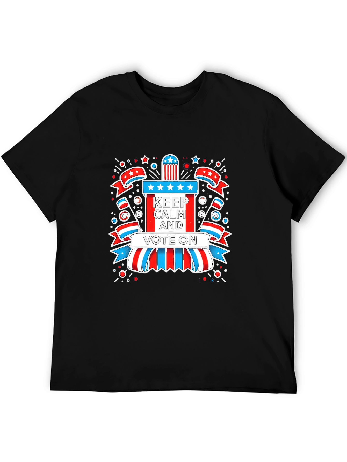 Patriotic Keep Calm and Vote On Graphic Tee