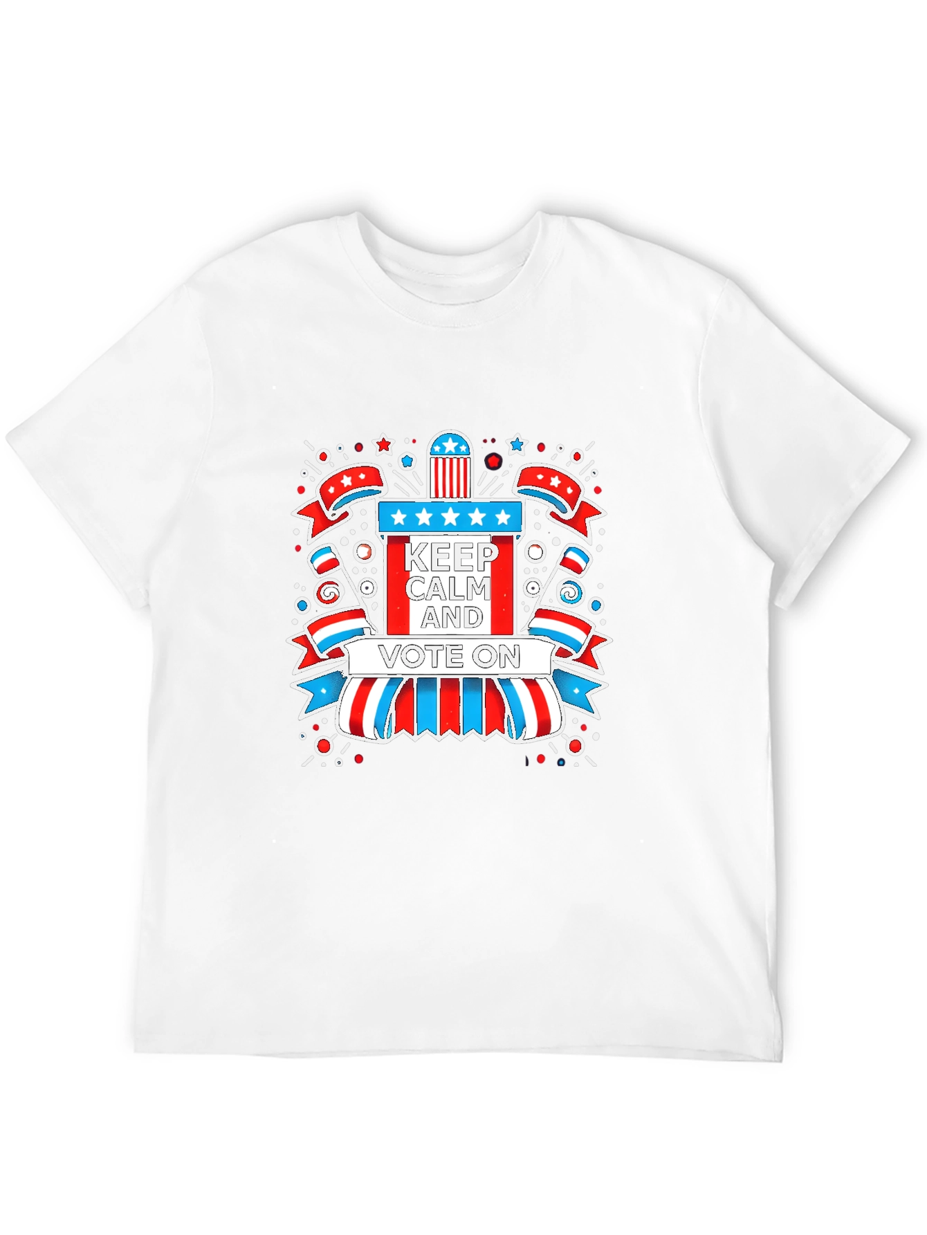 Patriotic Keep Calm and Vote On Graphic Tee