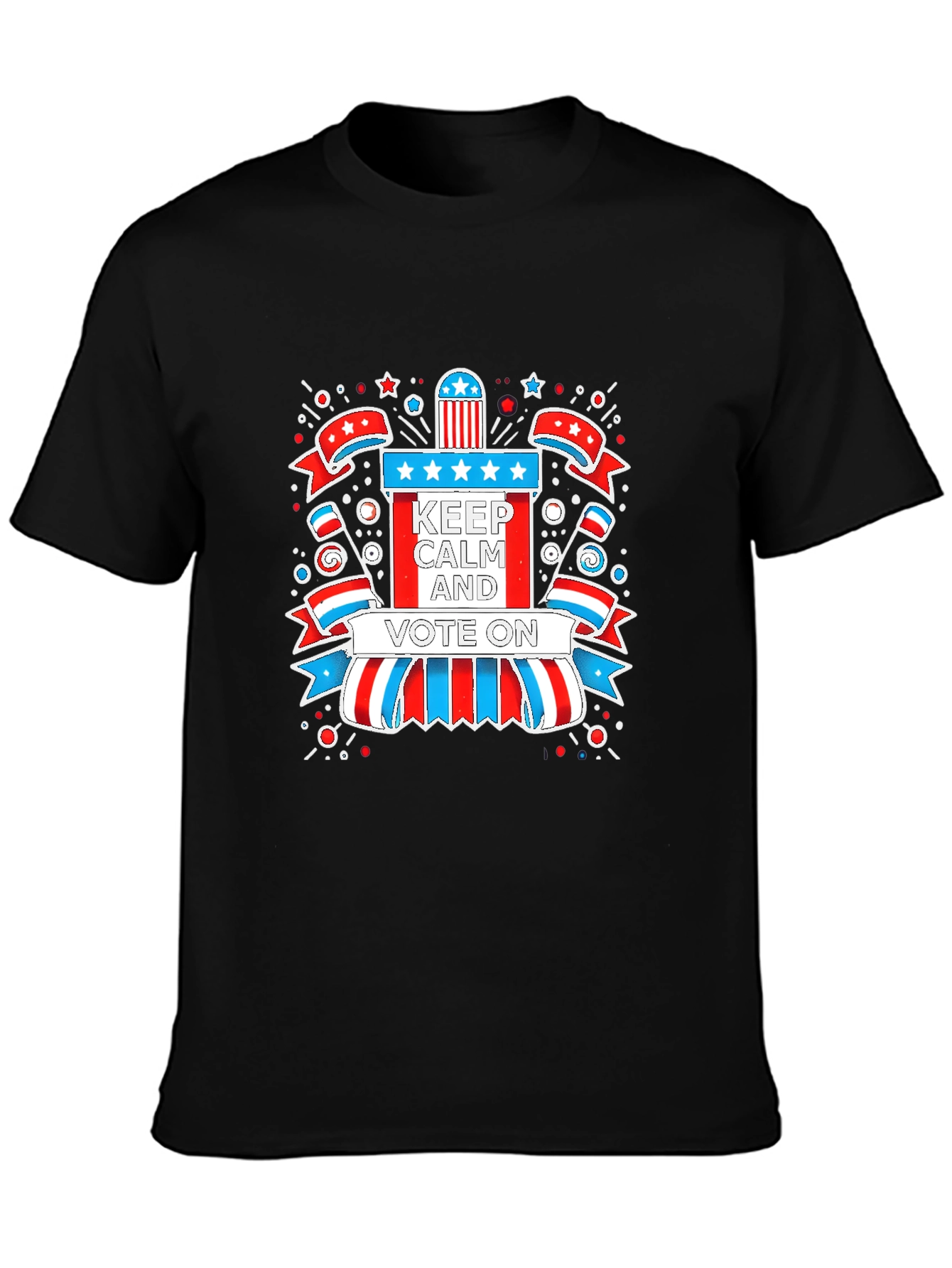 Patriotic Keep Calm and Vote On Graphic Tee