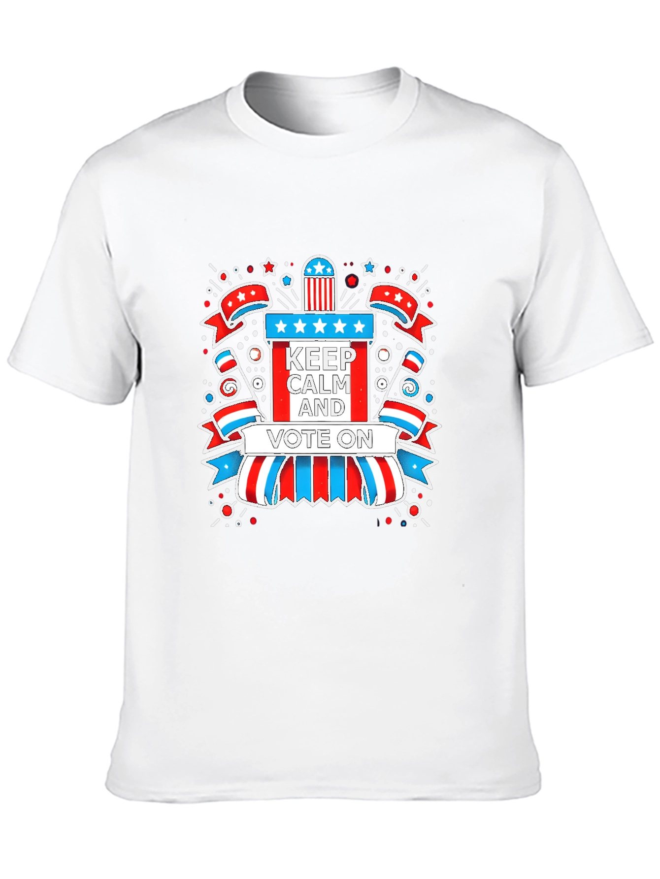 Patriotic Keep Calm and Vote On Graphic Tee