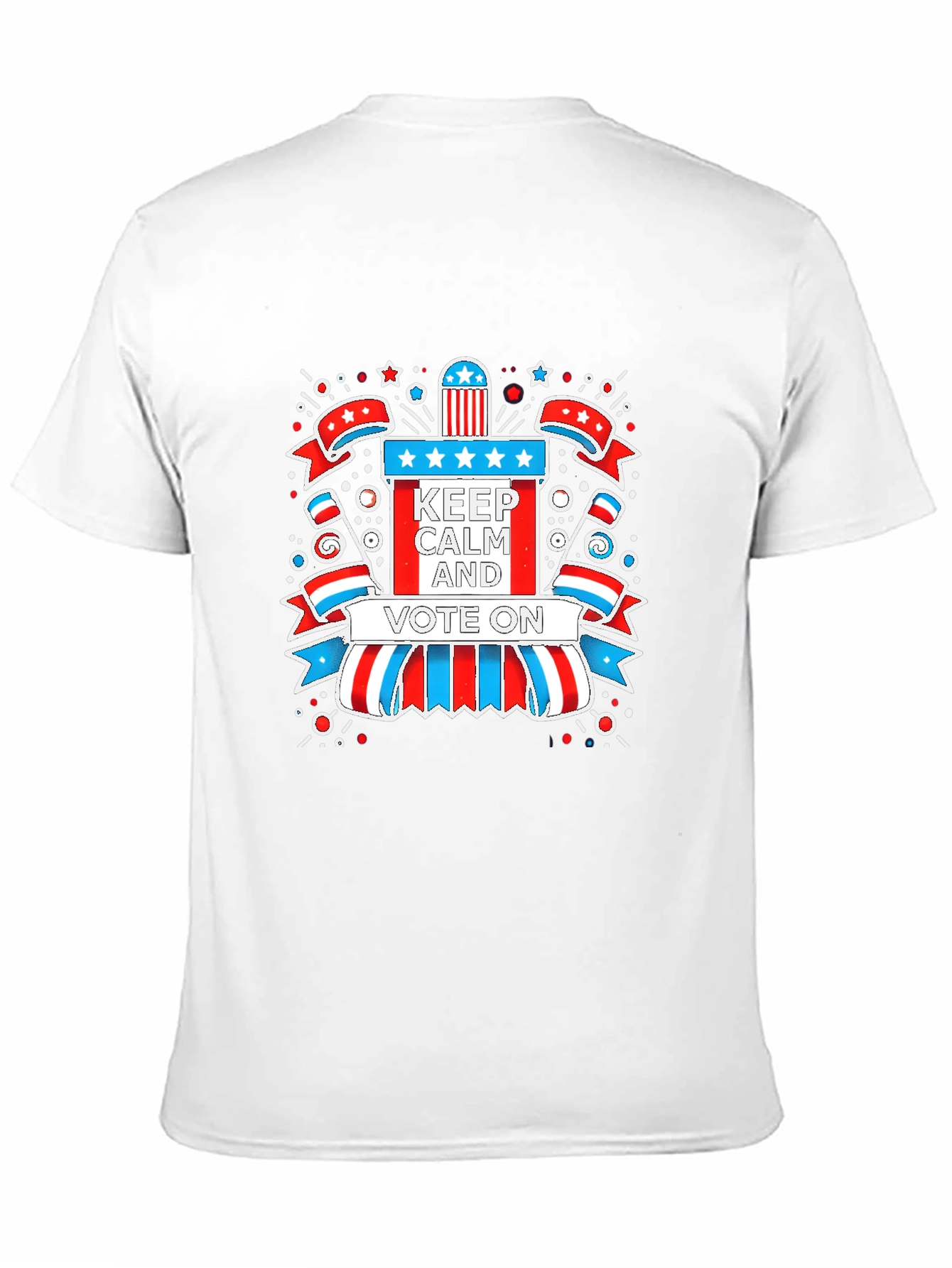 Patriotic Keep Calm and Vote On Graphic Tee
