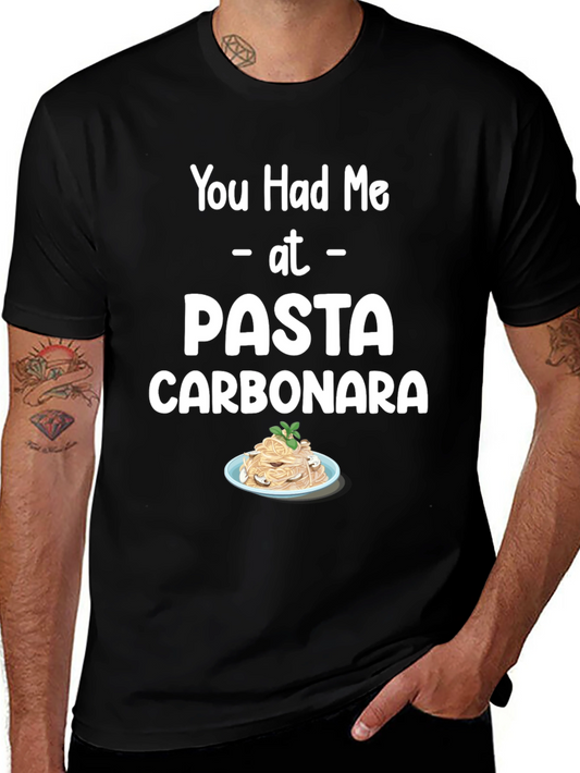Pasta Carbonara T-Shirt Foodie Tee Unisex