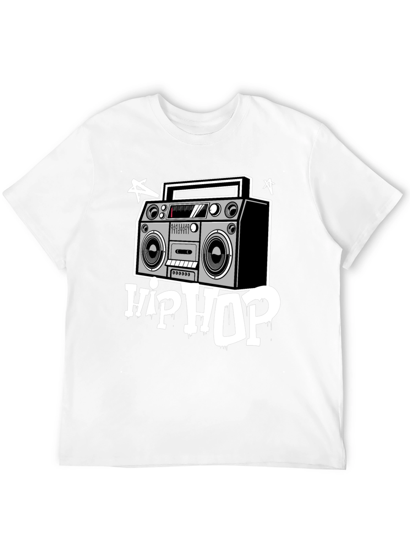 Hip Hop Boombox Graphic T-Shirt