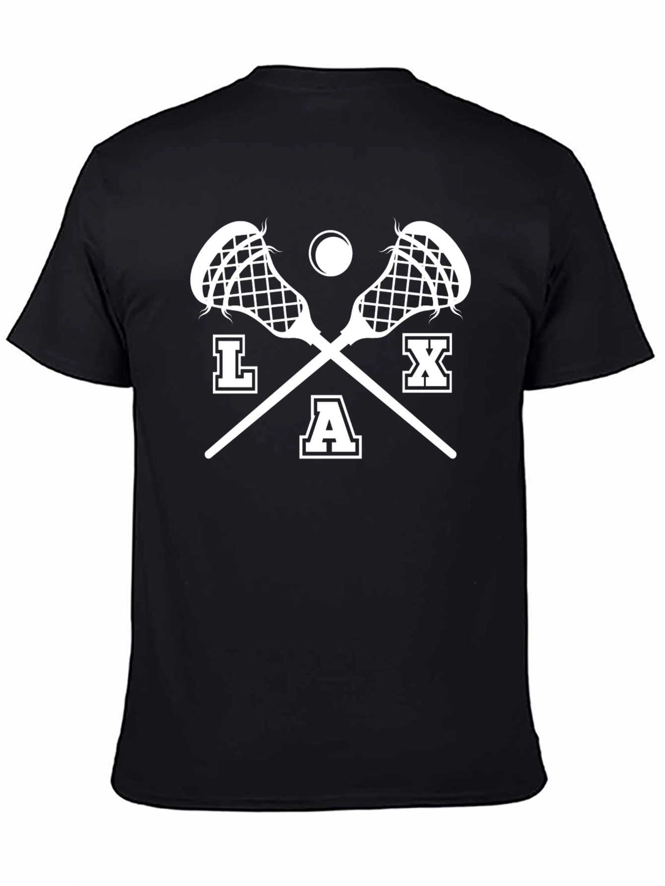 LAX Lacrosse Graphic Tee - Black T-Shirt