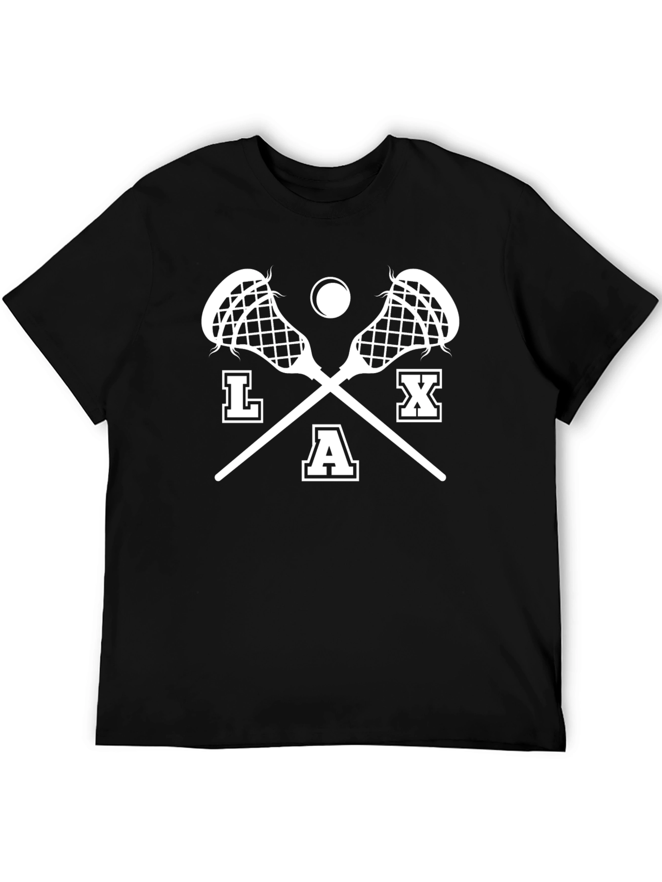 LAX Lacrosse Graphic Tee - Black T-Shirt