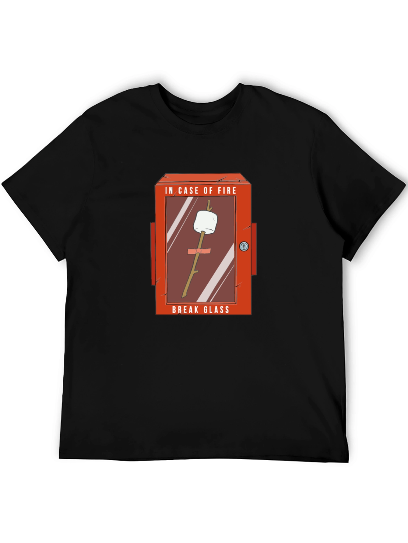 Humorous Marshmallow Fire Emergency T-Shirt